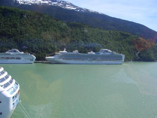 Dawn Princess with another princess ship