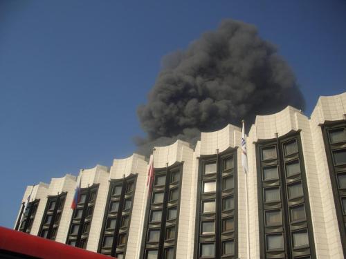Hotel above smoke